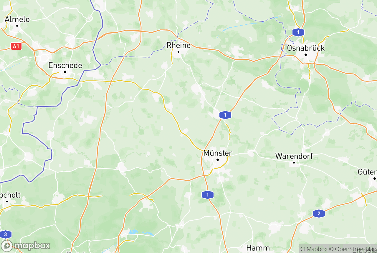 Karte von der Region und Umgebung mit den betreuten Orten